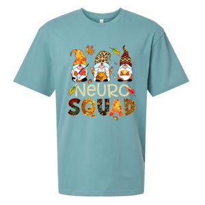 Neuro Squad Gnome Nurse Leopard Thanksgiving Stethoscope Gift Sueded Cloud Jersey T-Shirt