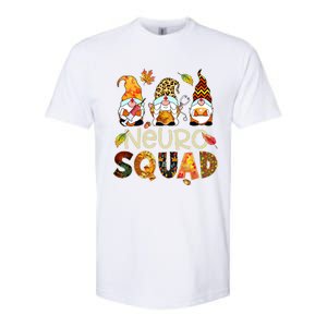 Neuro Squad Gnome Nurse Leopard Thanksgiving Stethoscope Gift Softstyle CVC T-Shirt