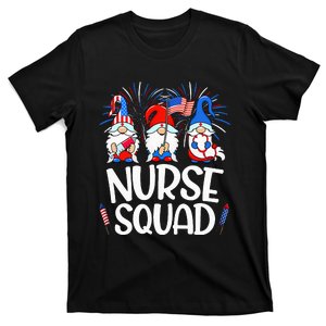 Nurse Squad Gnomes Nurse 4th Of July Stethoscope T-Shirt