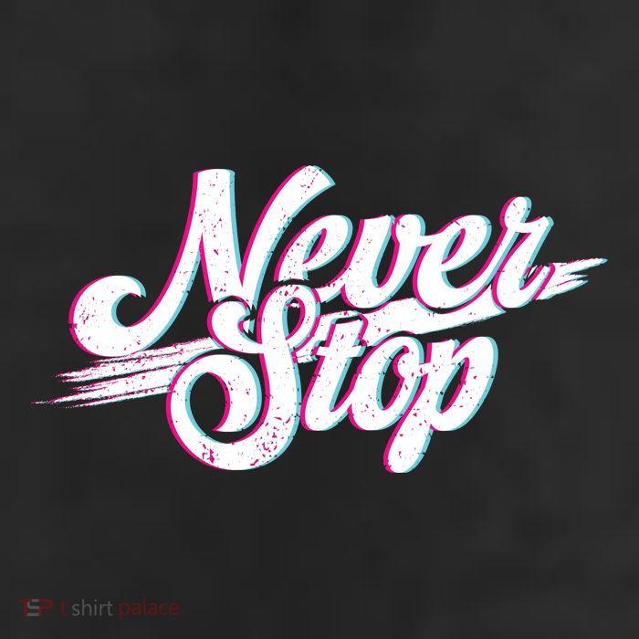 Never Stop Gym Motivation Print 11oz C Handle Ceramic Mug