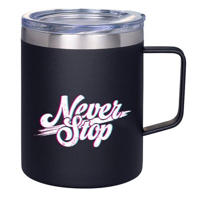 Never Stop Gym Motivation Print 12oz Stainless Steel Coffee Mug