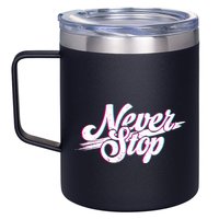 Never Stop Gym Motivation Print 12oz Stainless Steel Coffee Mug