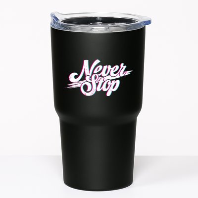 Never Stop Gym Motivation Print Tumbler