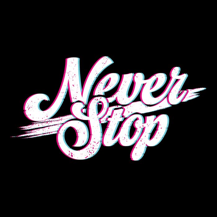 Never Stop Gym Motivation Print Poster