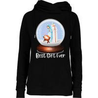 Nativity Snow Globe Best Ever Jesus Mary Joseph Christmas Womens Funnel Neck Pullover Hood