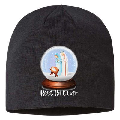 Nativity Snow Globe Best Ever Jesus Mary Joseph Christmas Sustainable Beanie