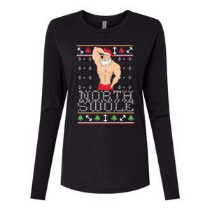 North Swole Great Gift Ugly Christmas Sweater Fit Sexy Santa Womens Cotton Relaxed Long Sleeve T-Shirt