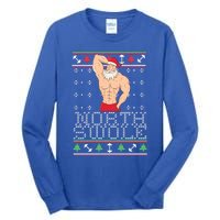 North Swole Great Gift Ugly Christmas Sweater Fit Sexy Santa Tall Long Sleeve T-Shirt