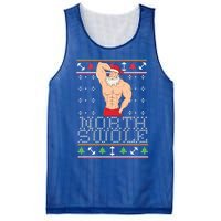 North Swole Great Gift Ugly Christmas Sweater Fit Sexy Santa Mesh Reversible Basketball Jersey Tank