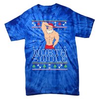 North Swole Great Gift Ugly Christmas Sweater Fit Sexy Santa Tie-Dye T-Shirt