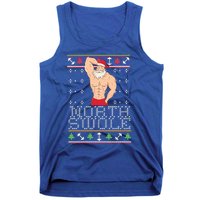 North Swole Great Gift Ugly Christmas Sweater Fit Sexy Santa Tank Top