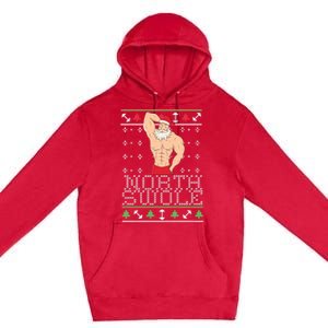 North Swole Great Gift Ugly Christmas Sweater Fit Sexy Santa Premium Pullover Hoodie