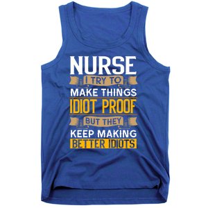 Nurse Sarcastic Graphic Funny Nursing Cool Gift Tank Top