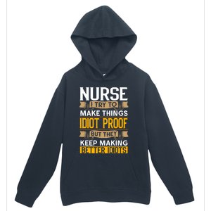 Nurse Sarcastic Graphic Funny Nursing Cool Gift Urban Pullover Hoodie