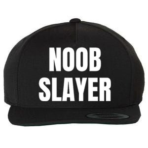 Noob Slayer Gamer Video Games Wool Snapback Cap