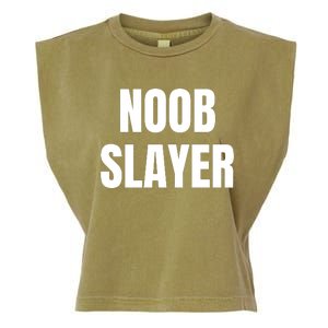 Noob Slayer Gamer Video Games Garment-Dyed Women's Muscle Tee