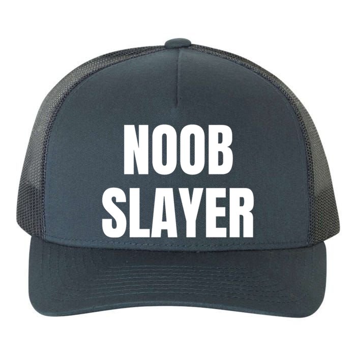 Noob Slayer Gamer Video Games Yupoong Adult 5-Panel Trucker Hat