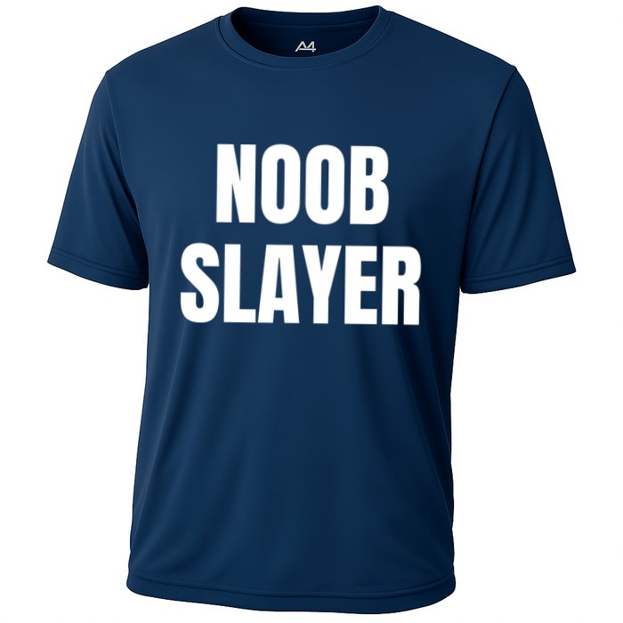 Noob Slayer Gamer Video Games Cooling Performance Crew T-Shirt