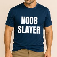Noob Slayer Gamer Video Games Cooling Performance Crew T-Shirt