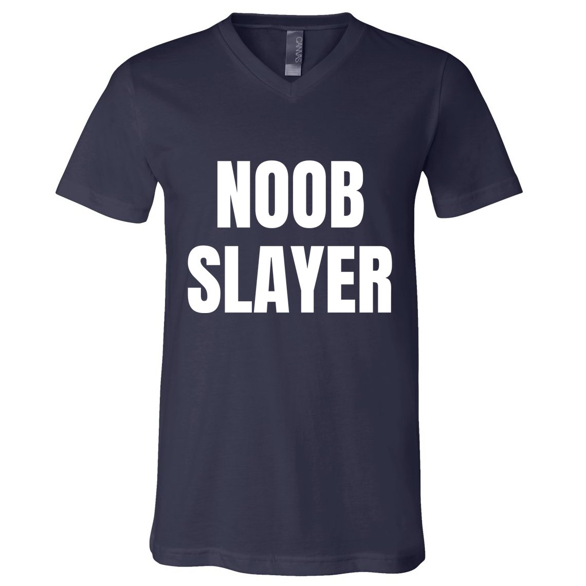 Noob Slayer Gamer Video Games V-Neck T-Shirt
