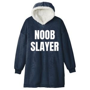 Noob Slayer Gamer Video Games Hooded Wearable Blanket