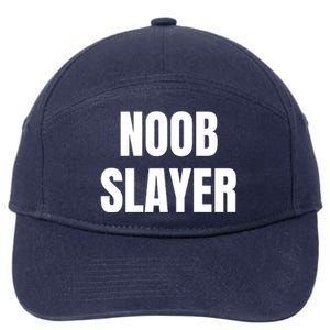 Noob Slayer Gamer Video Games 7-Panel Snapback Hat