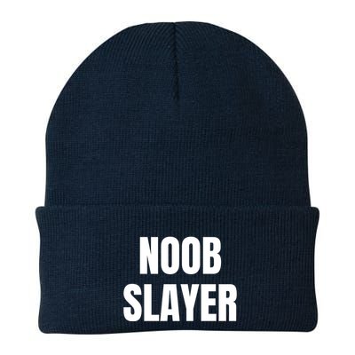 Noob Slayer Gamer Video Games Beanie