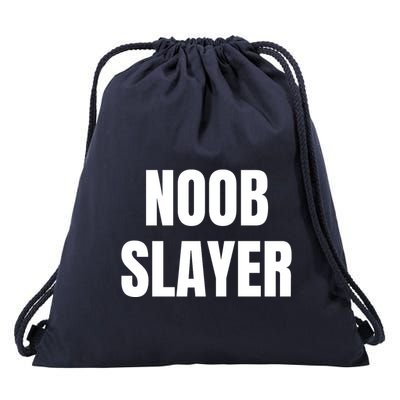 Noob Slayer Gamer Video Games Drawstring Bag
