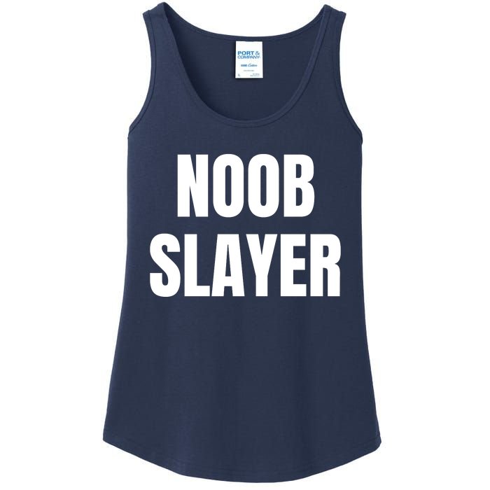 Noob Slayer Gamer Video Games Ladies Essential Tank