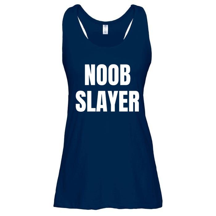 Noob Slayer Gamer Video Games Ladies Essential Flowy Tank