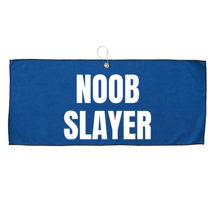 Noob Slayer Gamer Video Games Large Microfiber Waffle Golf Towel