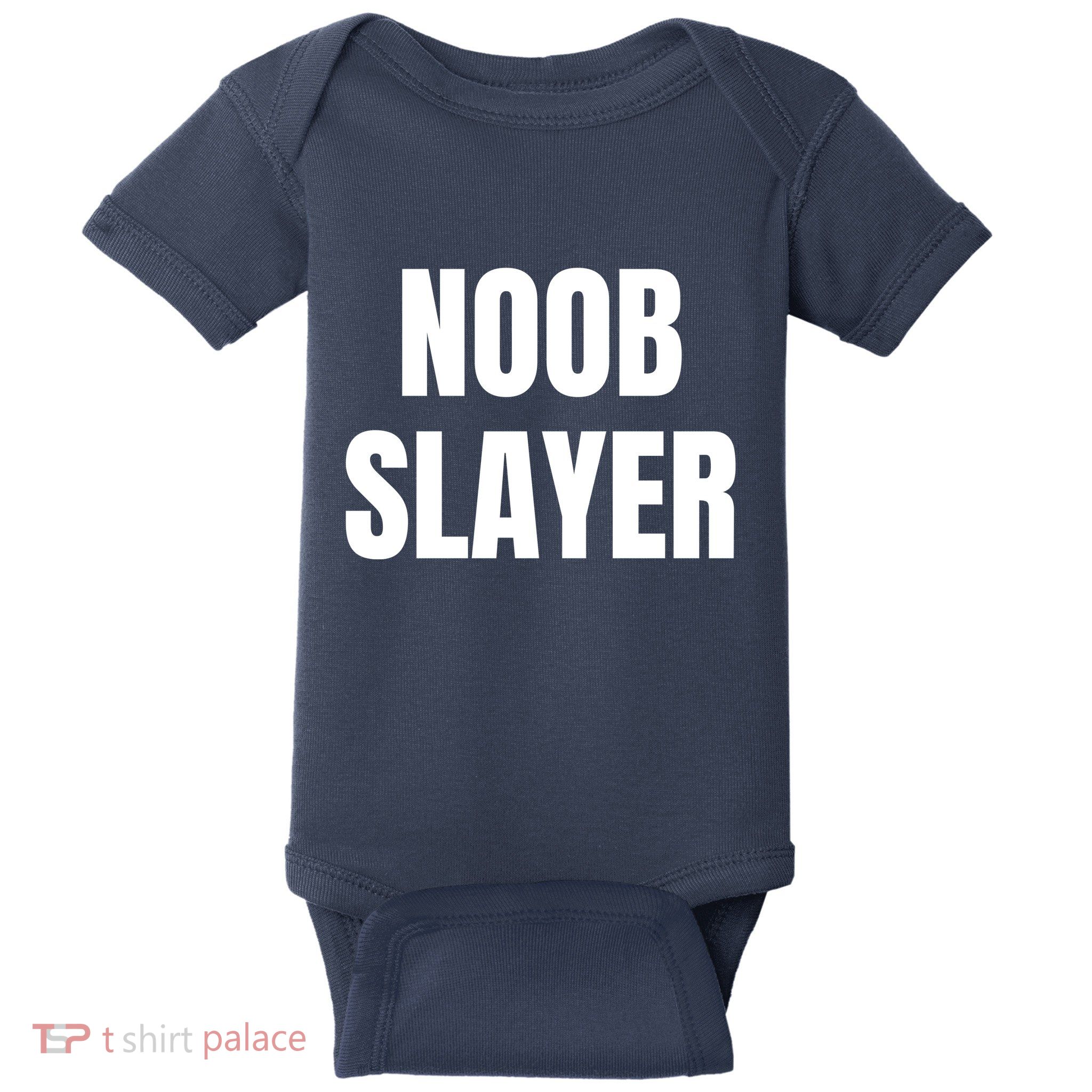 Noob Slayer Gamer Video Games Baby Bodysuit
