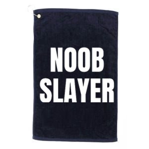 Noob Slayer Gamer Video Games Platinum Collection Golf Towel