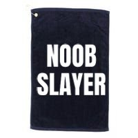 Noob Slayer Gamer Video Games Platinum Collection Golf Towel