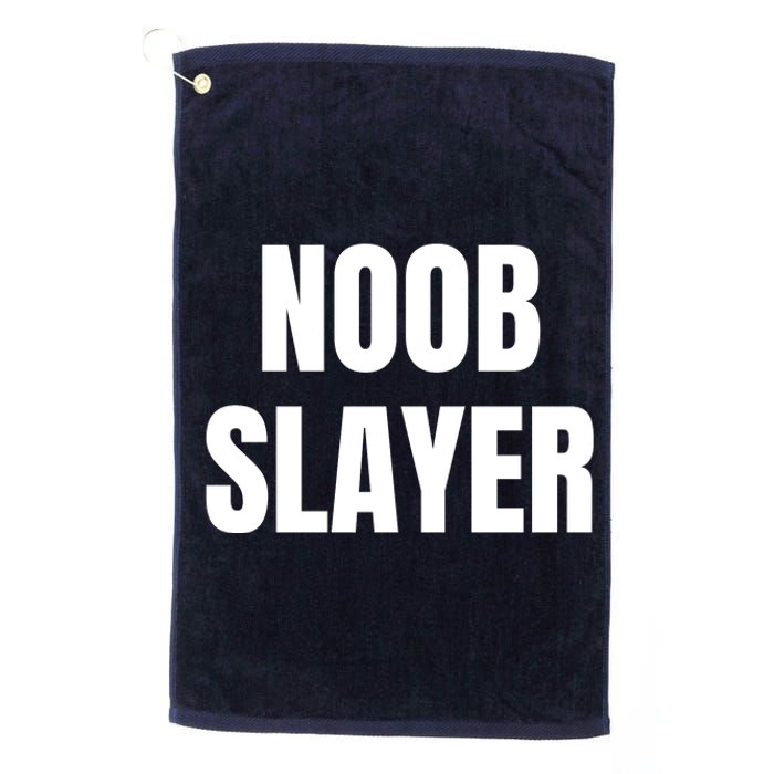 Noob Slayer Gamer Video Games Platinum Collection Golf Towel