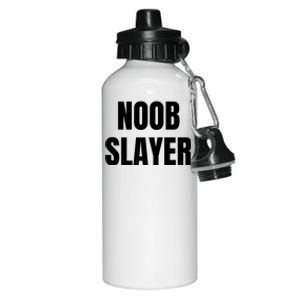 Noob Slayer Gamer Video Games Aluminum Water Bottle