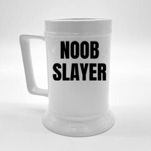 Noob Slayer Gamer Video Games Beer Stein