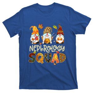 Nephrology Squad Gnome Nurse Thanksgiving Fall Stethoscope Gift T-Shirt