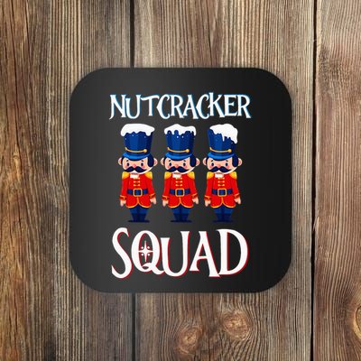 Nutcracker Squad Holiday Nutcracker Ballet Xmas Coaster