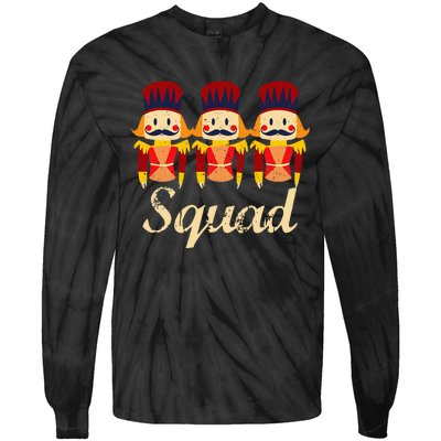 Nutcracker Squad Holiday Ballet Dance Tie-Dye Long Sleeve Shirt