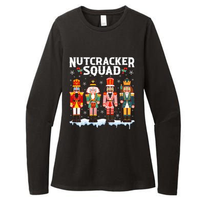 Nutcracker Squad Holiday Christmas Xmas pajama Womens CVC Long Sleeve Shirt