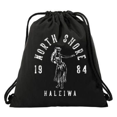 North Shore Haleiwa Hawaii Hula Vintage Style Drawstring Bag
