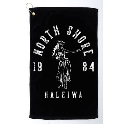 North Shore Haleiwa Hawaii Hula Vintage Style Golf Towel