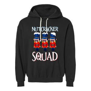 Nutcracker Squad Holiday Nutcracker Ballet Xmas Garment-Dyed Fleece Hoodie