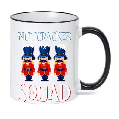 Nutcracker Squad Holiday Nutcracker Ballet Xmas 11oz Black Color Changing Mug