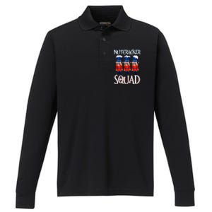 Nutcracker Squad Holiday Nutcracker Ballet Xmas Performance Long Sleeve Polo