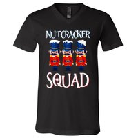 Nutcracker Squad Holiday Nutcracker Ballet Xmas V-Neck T-Shirt