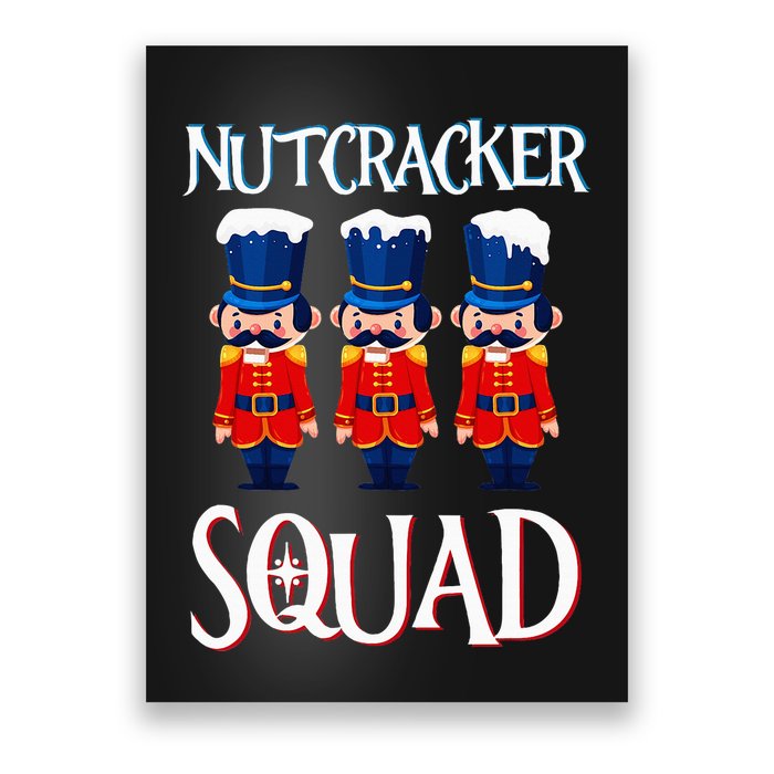Nutcracker Squad Holiday Nutcracker Ballet Xmas Poster