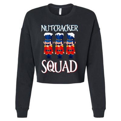 Nutcracker Squad Holiday Nutcracker Ballet Xmas Cropped Pullover Crew