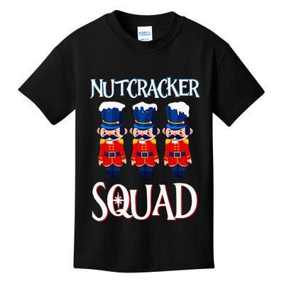 Nutcracker Squad Holiday Nutcracker Ballet Xmas Kids T-Shirt